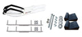 White Snowmobile Skis with 4.5" Shaper Bars Complete Kit E352760