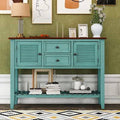 Retro Blue Brown Console Table Sideboard R1045