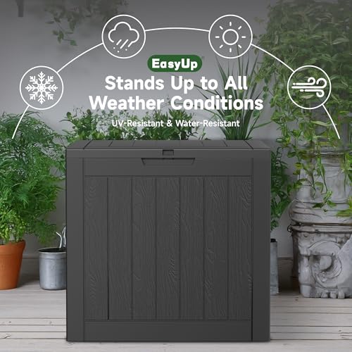 75 Gallon Waterproof Resin Outdoor Storage Box Q60585