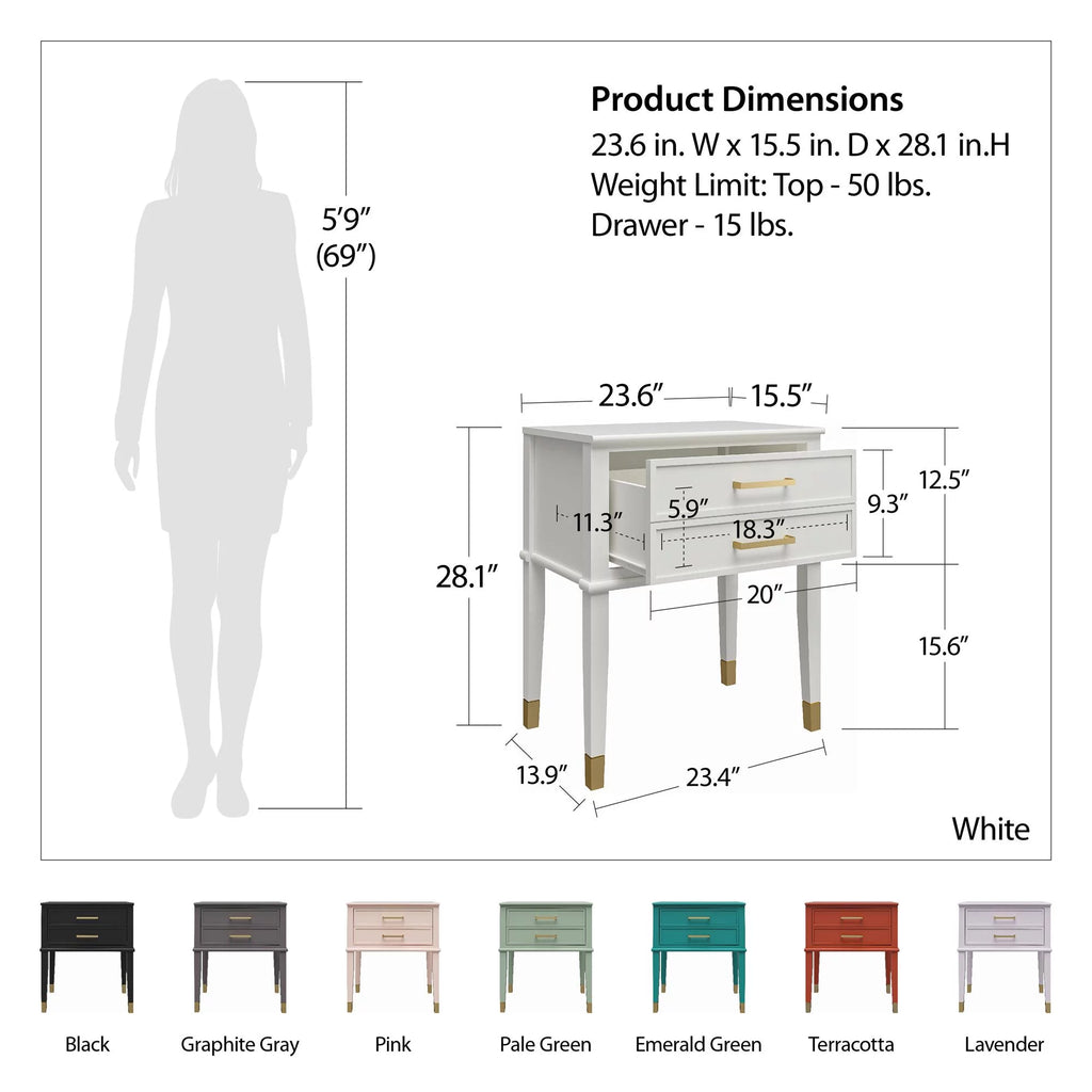 Graphite Gray End Table G651