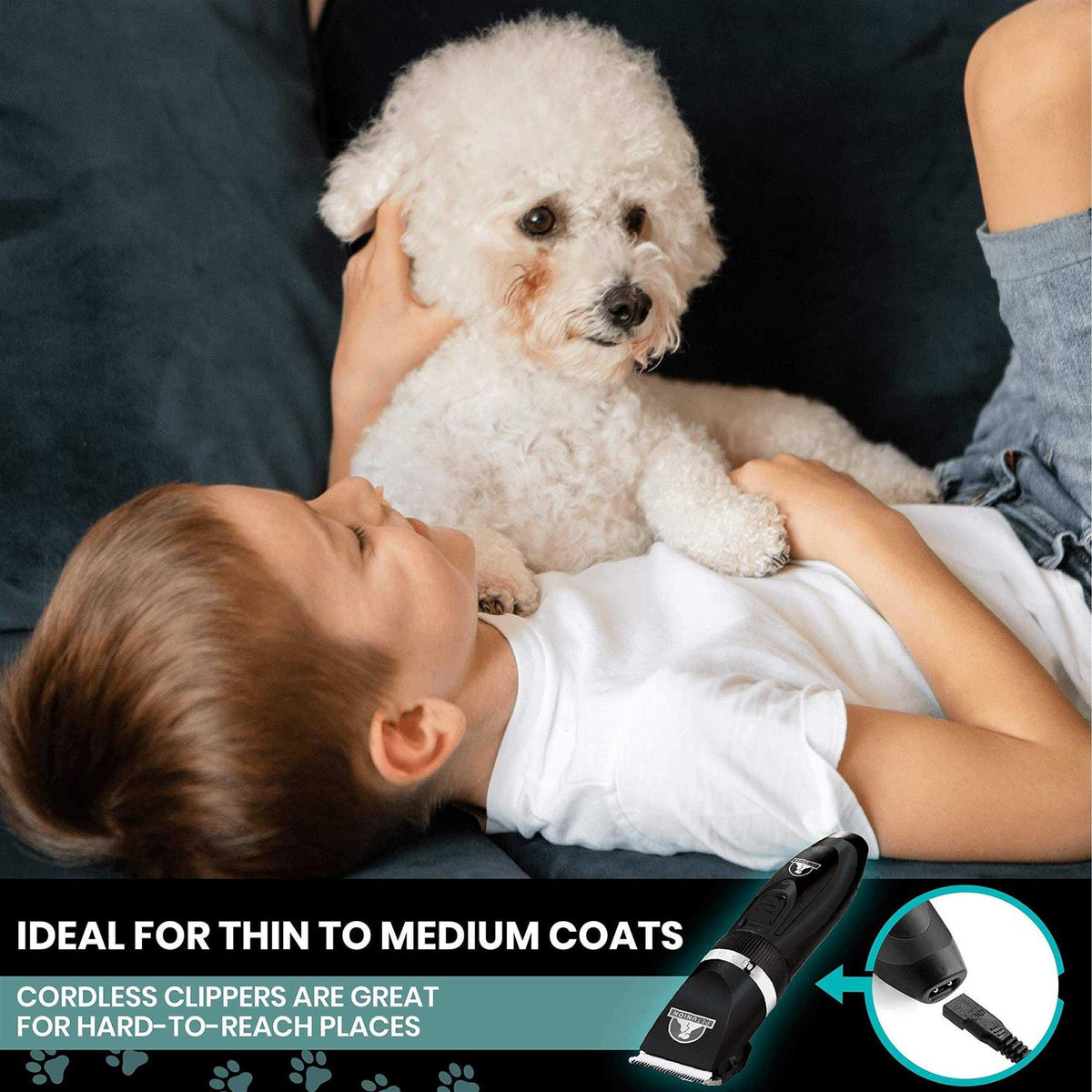 Cordless Low Noise Dog Grooming Clippers B33978