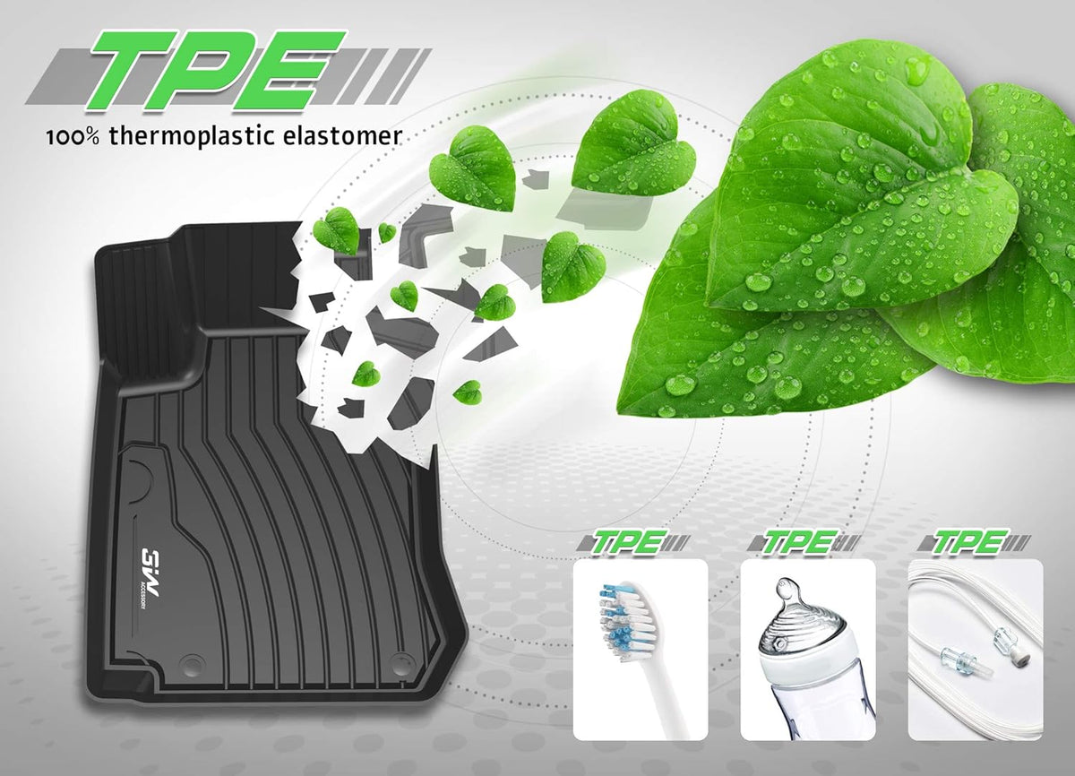 TPE All Weather Custom Fit Floor Liner Black Car Mats K85284