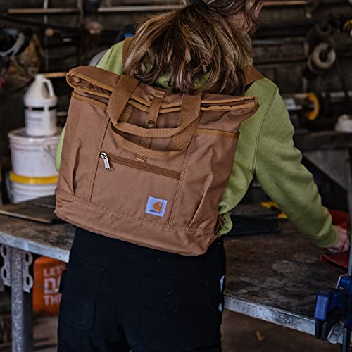 Wine Tote Bag with Backpack Straps and Laptop Sleeve A64954