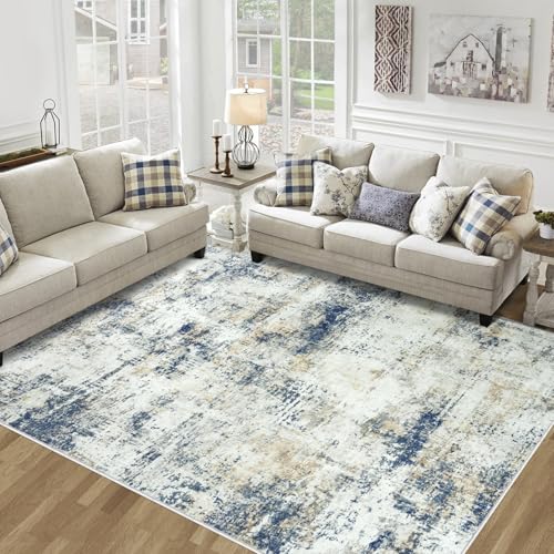 9x12 Washable Area Rug with Anti-Slip Backing P736502