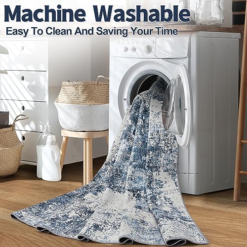 9x12 Washable Area Rug with Anti-Slip Backing P736502