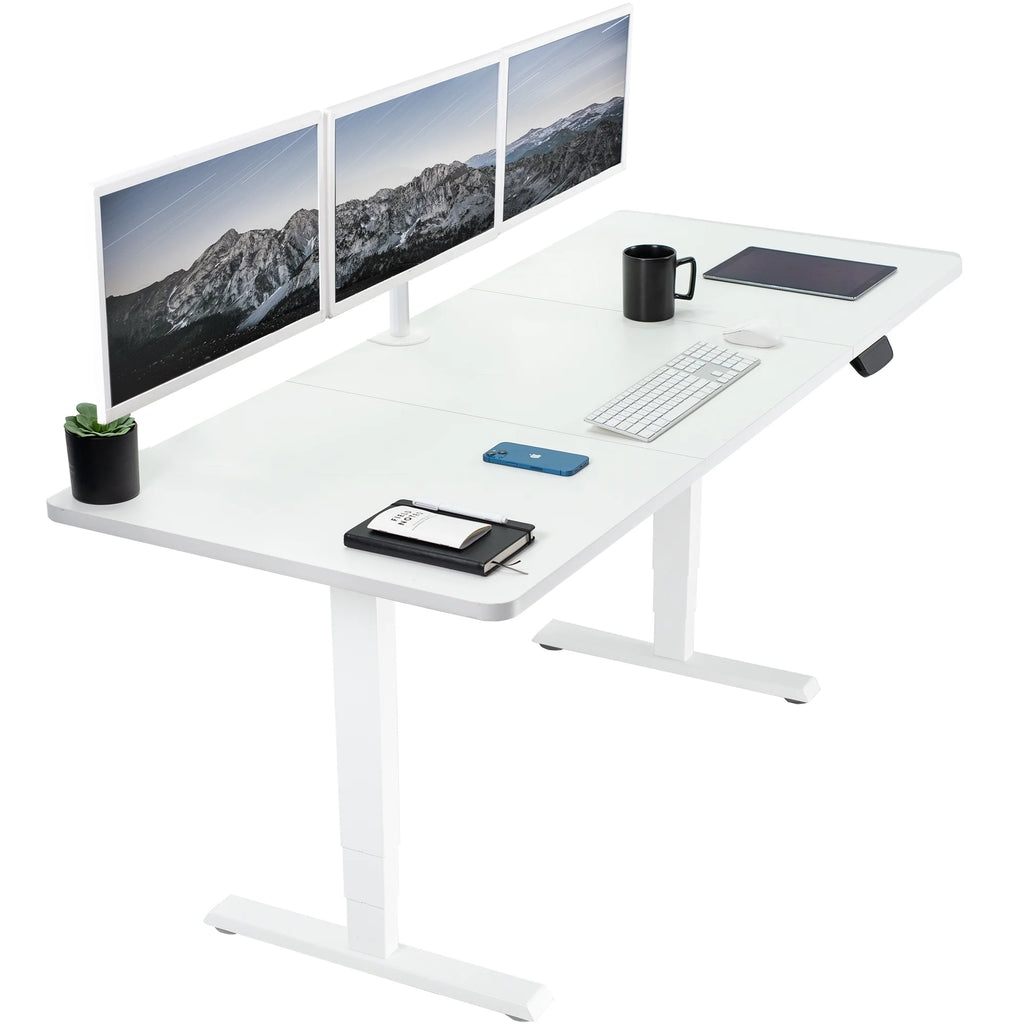 Electric 71” x 30” Stand Up Desk Workstation, White D59213